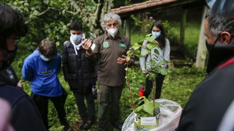 El alumnado de Maristas aprende a reforestar en Palmés