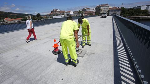 La peatonalización del puente del Burgo fue uno de los proyectos financiados con los fondos Edusi