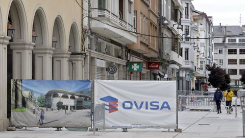 Las obras de peatonalización de la calle Quiroga Ballesteros están a punto de finalizar