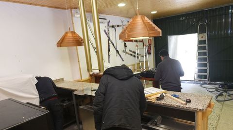La puesta a punto de Manzaneda.Obras de reforma en A Tasquiña