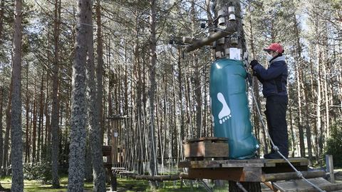 La puesta a punto de Manzaneda.Puesta a punto del parque multiaventura