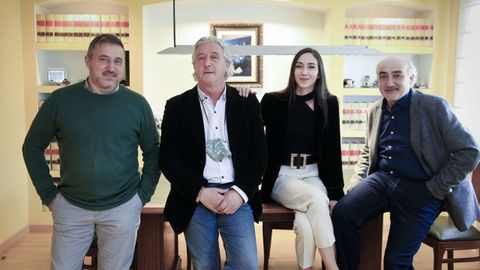 De izquierda a derecha: Óscar, José Manuel, María y Francisco Javier, abogados del despacho Núñez-Torrón