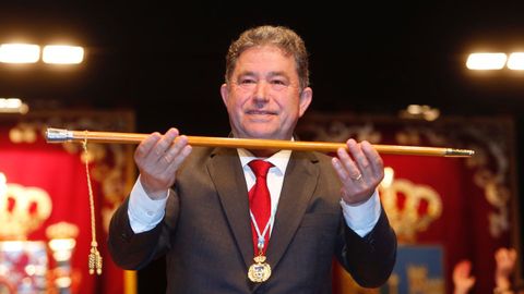 Miguel Anxo Fernández Lores, (BNG), en su sexta proclamación como alcalde en junio del 2019