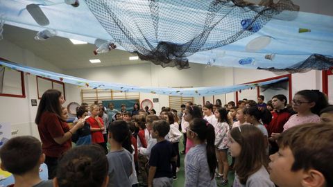 Imagen de archivo de una actividad en el colegio público de Celeiro, en Viveiro