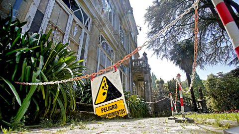 Pazo de Lourizán muy deteriorado