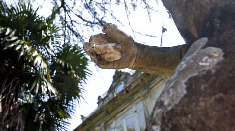 Pazo de Lourizán muy deteriorado