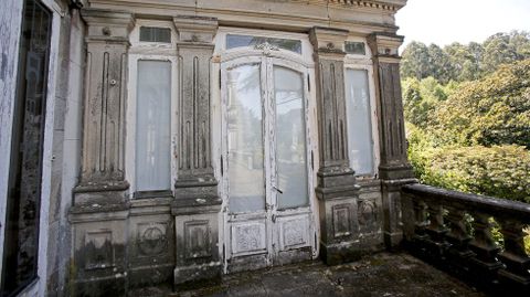 Pazo de Lourizán muy deteriorado