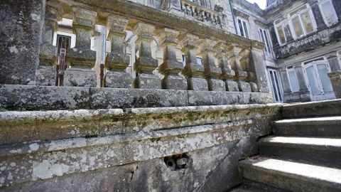 Pazo de Lourizán muy deteriorado