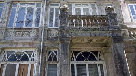 Pazo de Lourizán muy deteriorado
