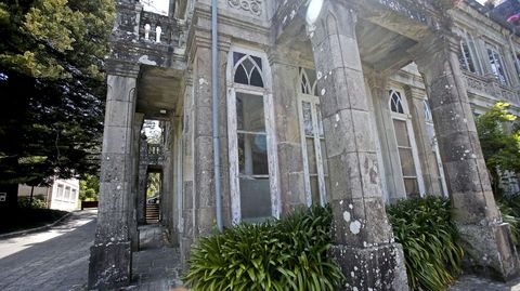 Pazo de Lourizán muy deteriorado
