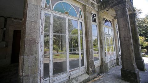 Pazo de Lourizán muy deteriorado