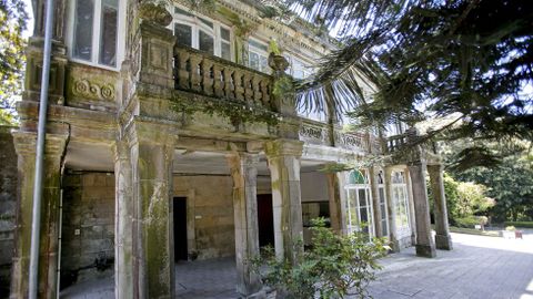 El Pazo de Lourizán muy deteriorado