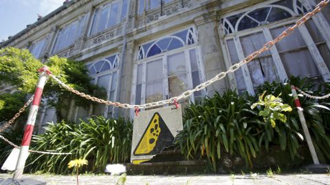 El Pazo de Lourizán muy deteriorado