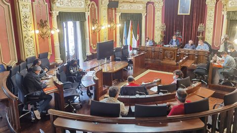 Reunión de la mesa de negociación del Concello de Ourense