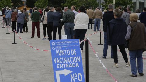 Vacunación contra el covid-19 en Expocoruña