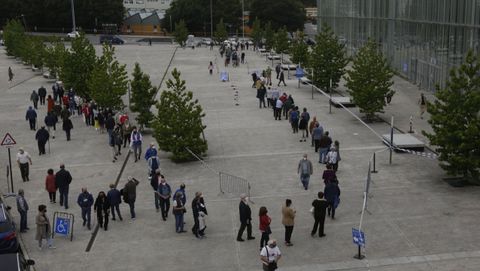 Vacunación masiva contra el covid-19 en Expocoruña