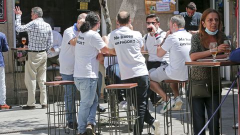 Ambiente en las terrazas de Pontevedra