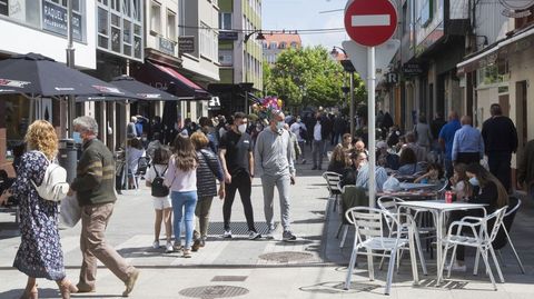 Ambiente en Carballo, este domingo de feirón