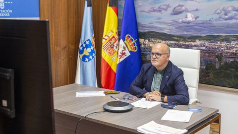 José Manuel Baltar, en la reunión de Partenalia