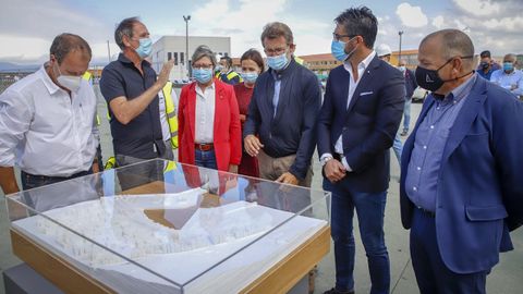 Imagen de archivo del acto de presentación del proyecto para remodelar la fachada marítima de Porto do Son