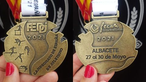 Medalla logrado en el Campeonato de España FEDDI de Albacete