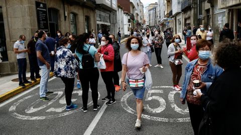 Protesta en A Pobra contra el cierre de la hostelería y las restricciones máximas