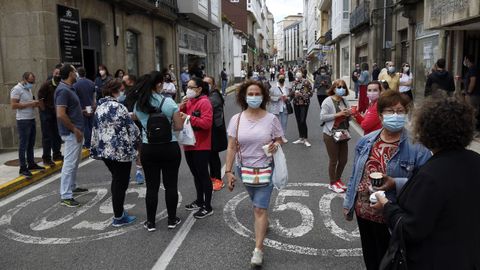 Protesta de los hosteleros por el cierre del municipio