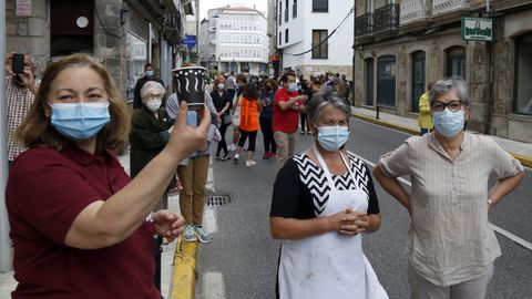 Protesta de los hosteleros por el cierre del municipio