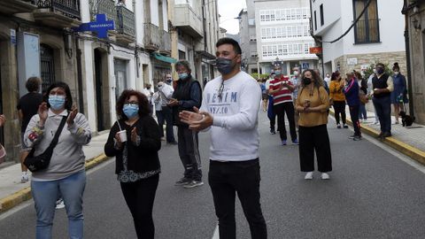 Protesta de los hosteleros por el cierre del municipio