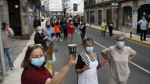 Protesta de los hosteleros por el cierre del municipio