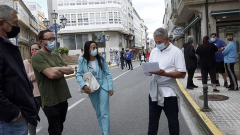 Protesta de los hosteleros por el cierre del municipio
