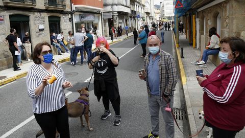 Protesta de los hosteleros por el cierre del municipio