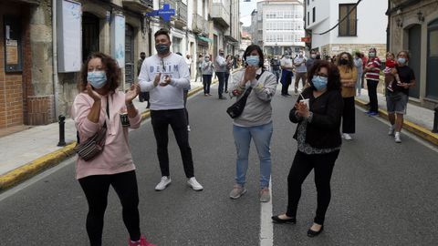 Protesta de los hosteleros por el cierre del municipio