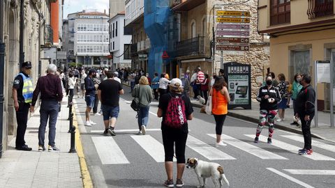 Protesta de los hosteleros por el cierre del municipio