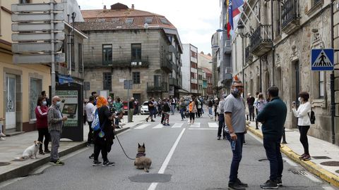 Protesta de los hosteleros por el cierre del municipio