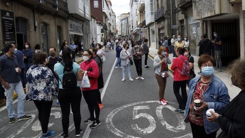 Imagen de la protesta realizada en A Pobra el jueves