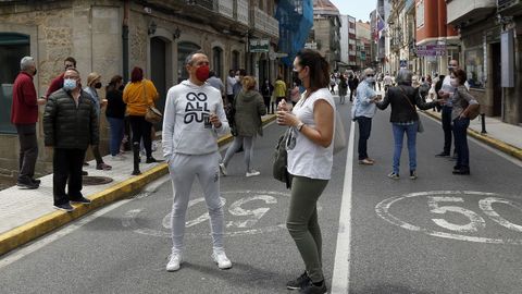 Protesta de los hosteleros por el cierre del municipio