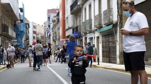 Protesta de los hosteleros por el cierre del municipio