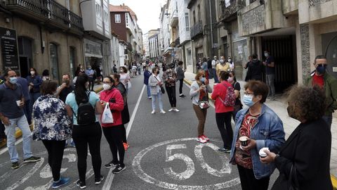 Protesta de los hosteleros por el cierre del municipio