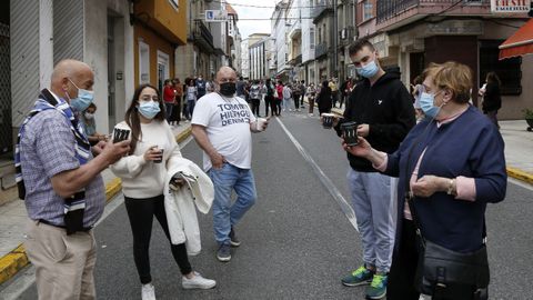 Protesta de los hosteleros por el cierre del municipio