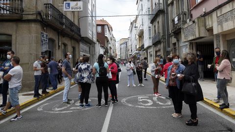 Protesta de los hosteleros por el cierre del municipio