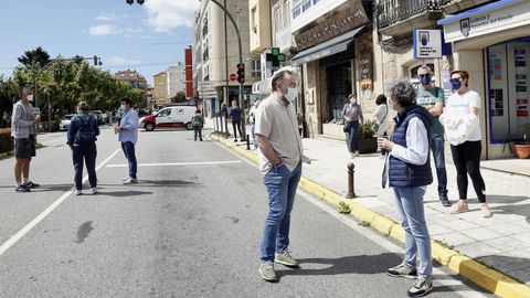 Protesta de los hosteleros por el cierre del municipio