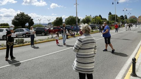 Protesta de los hosteleros por el cierre del municipio