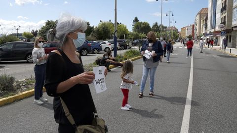 Protesta de los hosteleros por el cierre del municipio