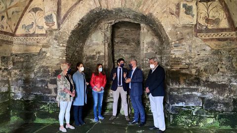 Visita de Javier Arias a Santa Eulalia de Bóveda