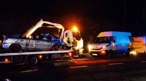 El último accidente mortal en la N-640 ocurrió el miércoles por la noche en Caldas