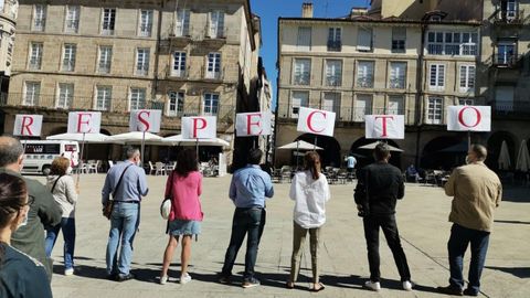 Protesta de los trabajadores del Concello de Ourense
