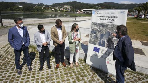 La conselleira visitó la zona donde se construyó el tanque