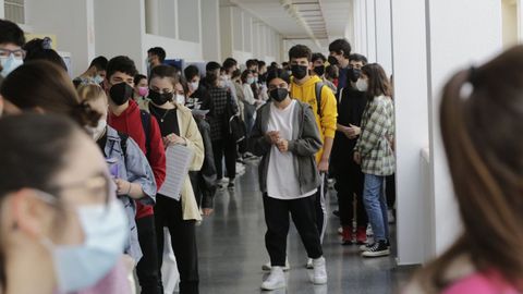 Primera jornada de selectividad en Galicia. Imagen de A Coruña