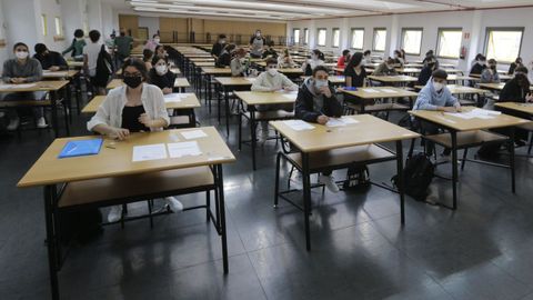 Primera jornada de selectividad en Galicia. Imagen de A Coruña